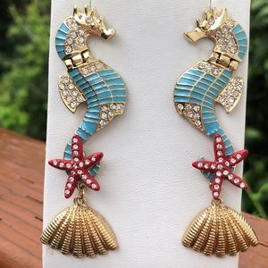 Betsey Johnson Jewelry - Betsey Johnson reticulated seahorse earrings nwot Betsey Johnson Jewelry - Betsey Johnson reticulated seahorse earrings nwot